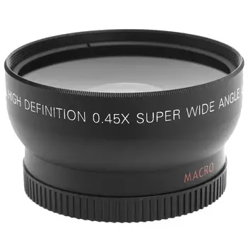 

52mm 0.45x Wide Angle Macro Conversion Lens 0.45x 52 For CANON NIKON SONY 58MM LENS