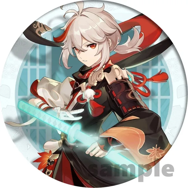 Free Shipping 58mm Online Game Genshin Impact Brooch Pin Cosplay Badge Accessories For Clothes Backpack Decoration gift 11