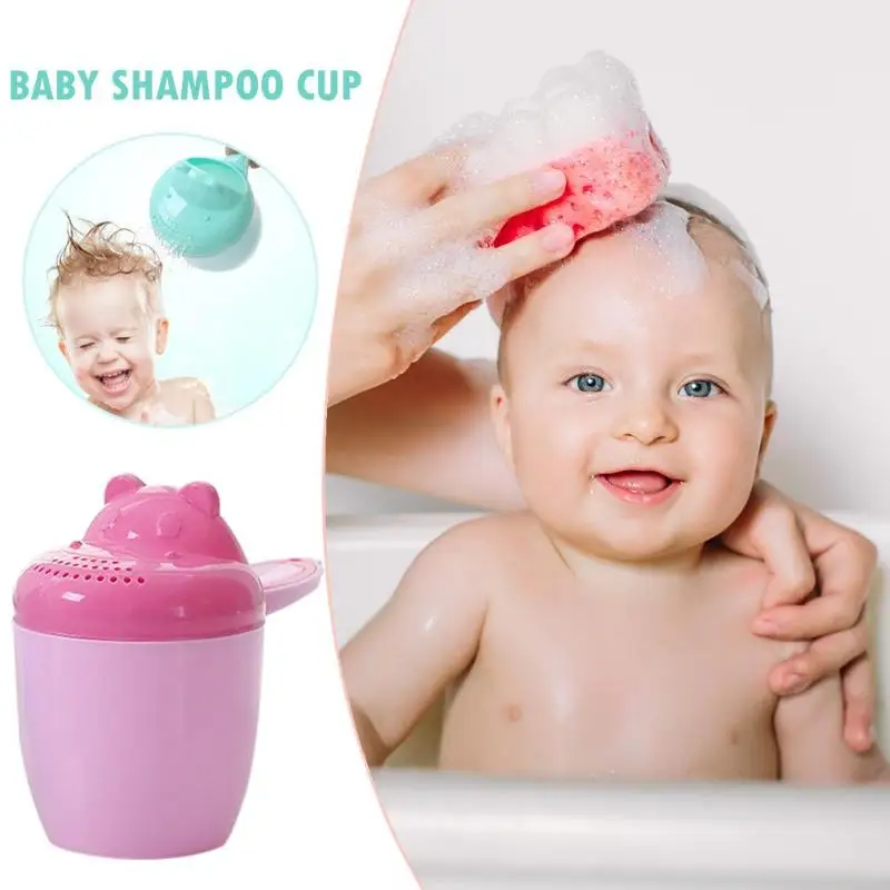 Использование безопасных и нетоксичных материалов инвариантный шампунь чашка душ вода ложка Младенческая Ванна ковш дети мыть волосы чашки уход за ребенком