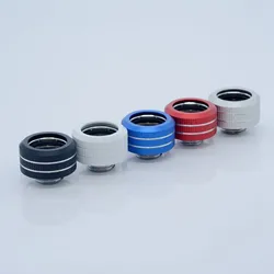 Tubo rígido refrigerado a água para computador, 16mm, cor, rosca rápida, três anéis de vedação, cabeçote interno para fixar