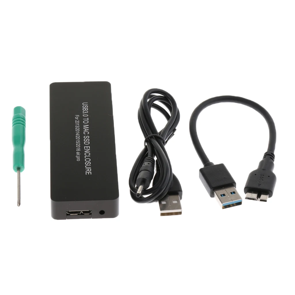 USB 3.0 to SSD Enclosure Laptop External Hard Disk Adapters Case for Macbook Air/Pro