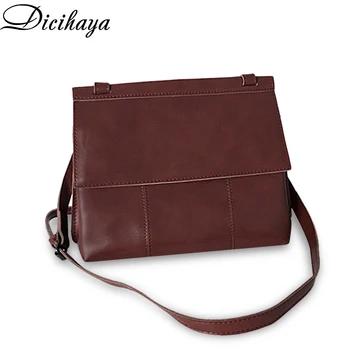

DICIHAYA Women Retro Fashion PU Flap Shoulder Bag Autumn And Winter New Female Bag Messenger Bag Casual Small Bags For Ladies