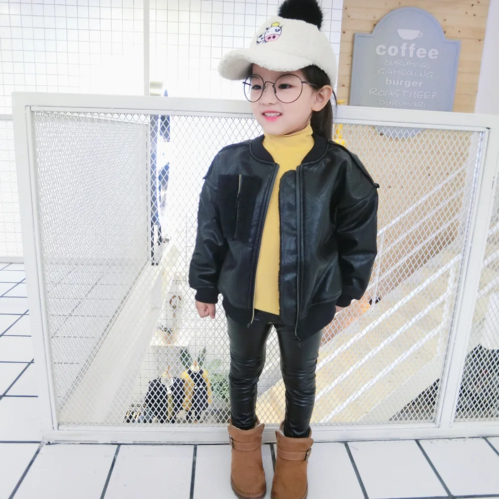 

155 South Korea Purchasing Agents Men And Women Children plus Velvet Lambs Wool Leather Jacket Kids' Overcoat