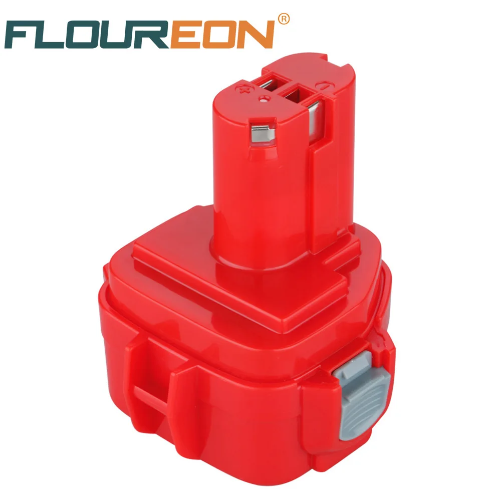 

FLOUREON For Makita 12V 2000mAh Ni-CD Rechargeable Battery Power Tools Battery for Mak Drill PA12 1220 1222 1235 1233S 1233SB