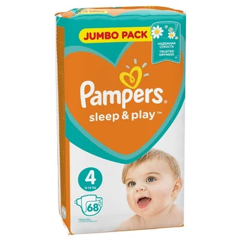 

Pampers Sleep & Play Diapers, Size 4, 68 Pieces