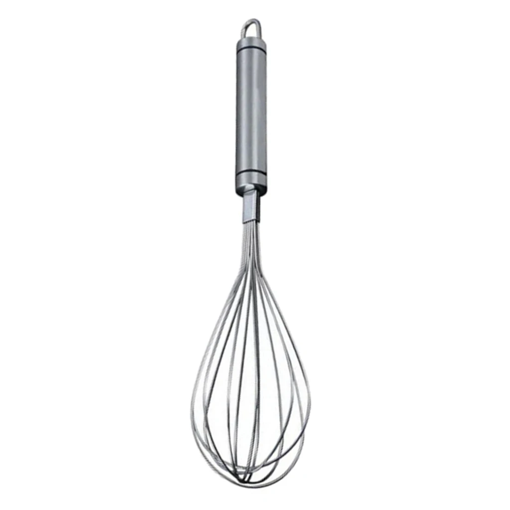 Stainless Steel Whisk 29.5cm Wire Whisk Egg Beater For Baking Blending