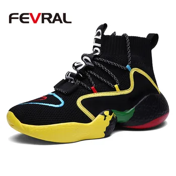 

FEVRAL Classic Men Sneakers Fashion Mesh Breathable Men's Casual Shoes Outdoor Light Walking Jogging Shoes Zapatillas Hombre