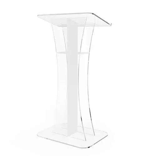 Fixture Displays Plexiglass Acrylic Podium Clear Lectern Church Pulpit
