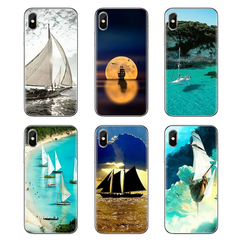 Blue Heaven Sailboat Sailing sunset TPU Case For Huawei P Smart Y6 P8 P9 P10 Plus Nova P20 Lite Pro Mini 2017 SLA-L02 SLA-L22 2i |