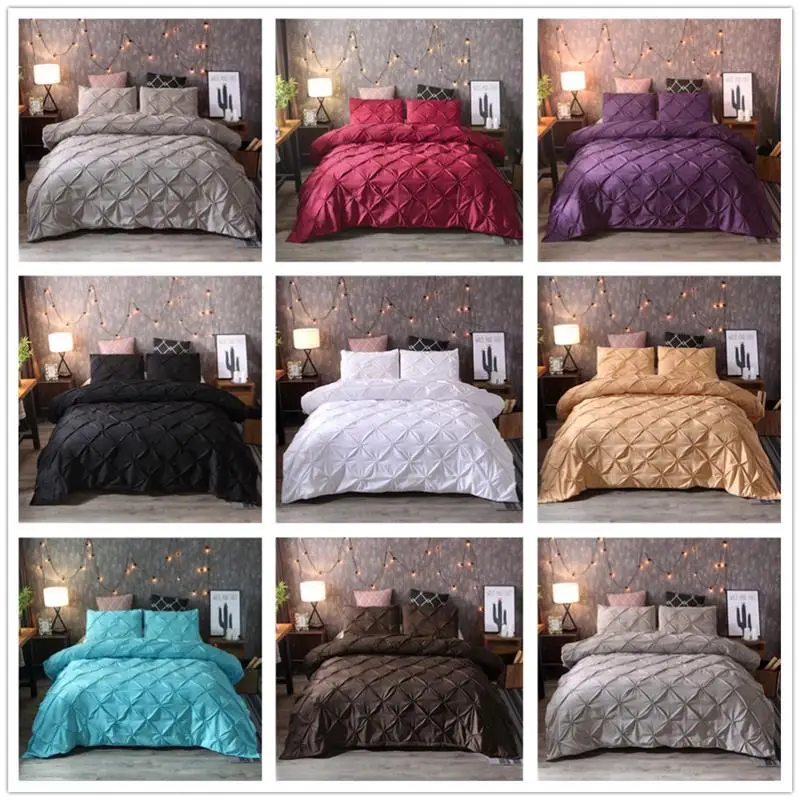 50 роскошное покрывало постельных принадлежностей королева ковровое покрытие наборы белый черный набор стеганных одеял JI01