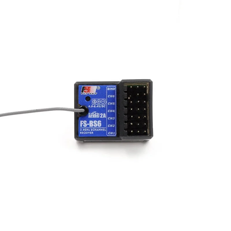 only FS-BS6 Receiver Flysky FS-GT5 2,4G 6CH передатчик с FS-BS6 приемником Встроенный гироскоп Fail-Safe для радиоуправляемого автомобиля лодки - Цвет: only FS-BS6 Receiver