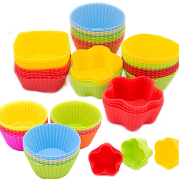 

1pc Non-stick Food Grade Silicone Mini Cupcake Molds Kitchen Tools Cooking Bakeware Mould DIY Muffin Cake Baking Molds