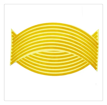 

16 PCS Universal Motorcycle Wheel Reflective Sticker Bicycle Decal for SUZUKI GSF650 BANDIT GSX1250 F SA ABS GSX1400 GSX650F