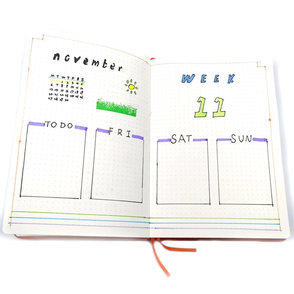 Bullet Journal счастливый Ежедневник A5 Сделай Сам блокнот для путешествий Еженедельный блокнот в горошек из искусственной кожи 192 страниц можно настроить