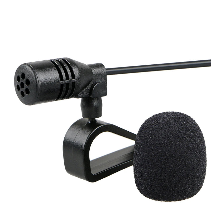 3m Long Professionals Car Audio Microphone 3.5mm Clip Jack Plug Mic Stereo Mini Wired External For Auto DVD Radio | Электроника
