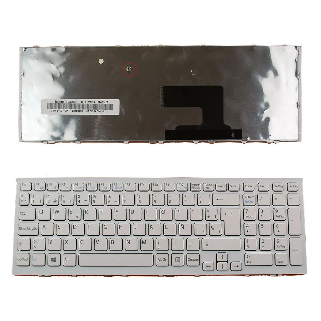 Клавиатура для sony VAIO PCG-71911L PCG-71912L VPCEH VPC-EH белый Испанский SP