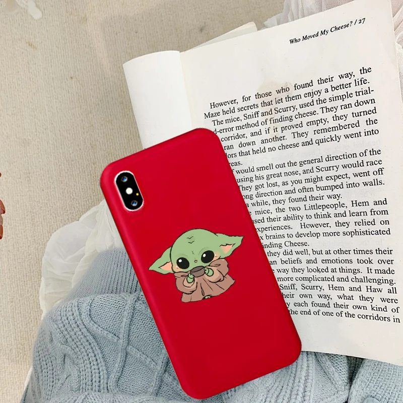 Милый Забавный мультяшный Мягкий силиконовый чехол для телефона Yoda meme для IPhone 11 Pro Xs Max X Xr 7 8 6 6s Plus - Цвет: 12