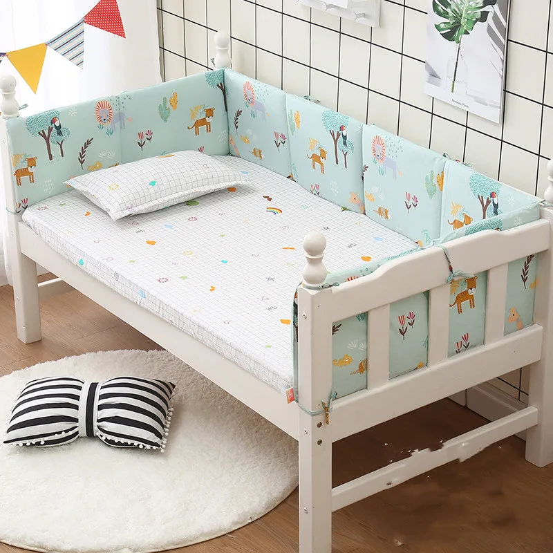 Модная хлопковая детская кроватка бампер в стиле пэчворк детские подушки для