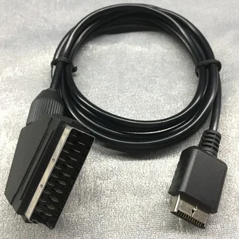 

1.8m SCART Cable TV AV Lead Transfer Data RGB Scart Cable Replace connection Cable for Sony Playstation 3 PS2 PS3 Game Console