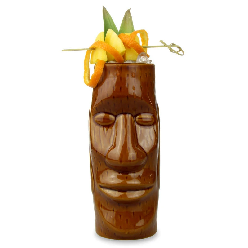 Tiki Mugs 500ml Hawaii Tiki Mugs Cocktail Cup Beer Beverage Mug Wine Mug Ceramic Tiki Mugs