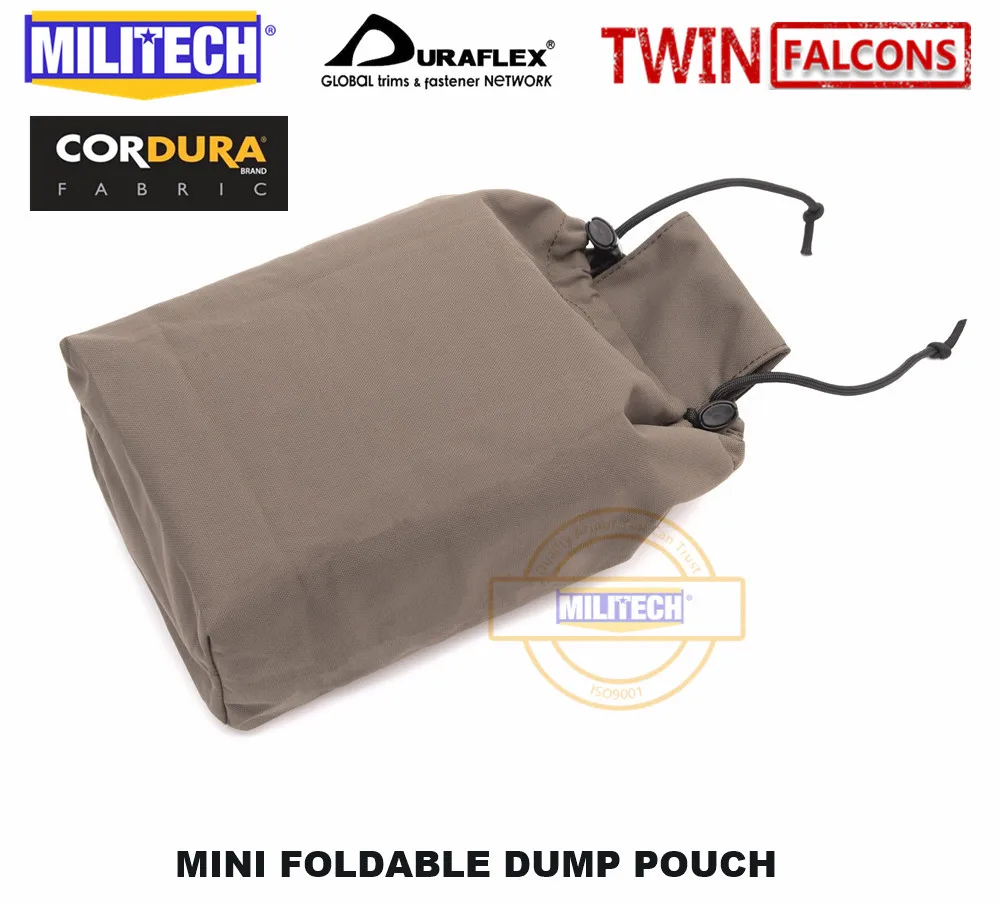 MILITECH First FS копье первый мини складной журнал падение сумка для мусора TWINFALCONS TW Delustered 500D Cordura сделано подсумок - Цвет: Ranger Green