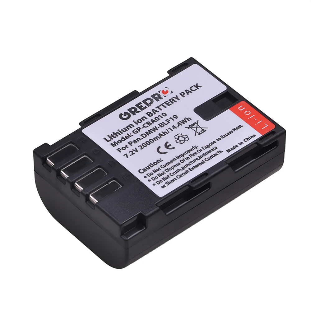 2000 мА/ч, DMW-BLF19E DMW-BLF19 DMW-BLF19PP Камера Батарея BLF19E для цифрового фотоаппарата Panasonic Lumix GH3 GH4 GH5