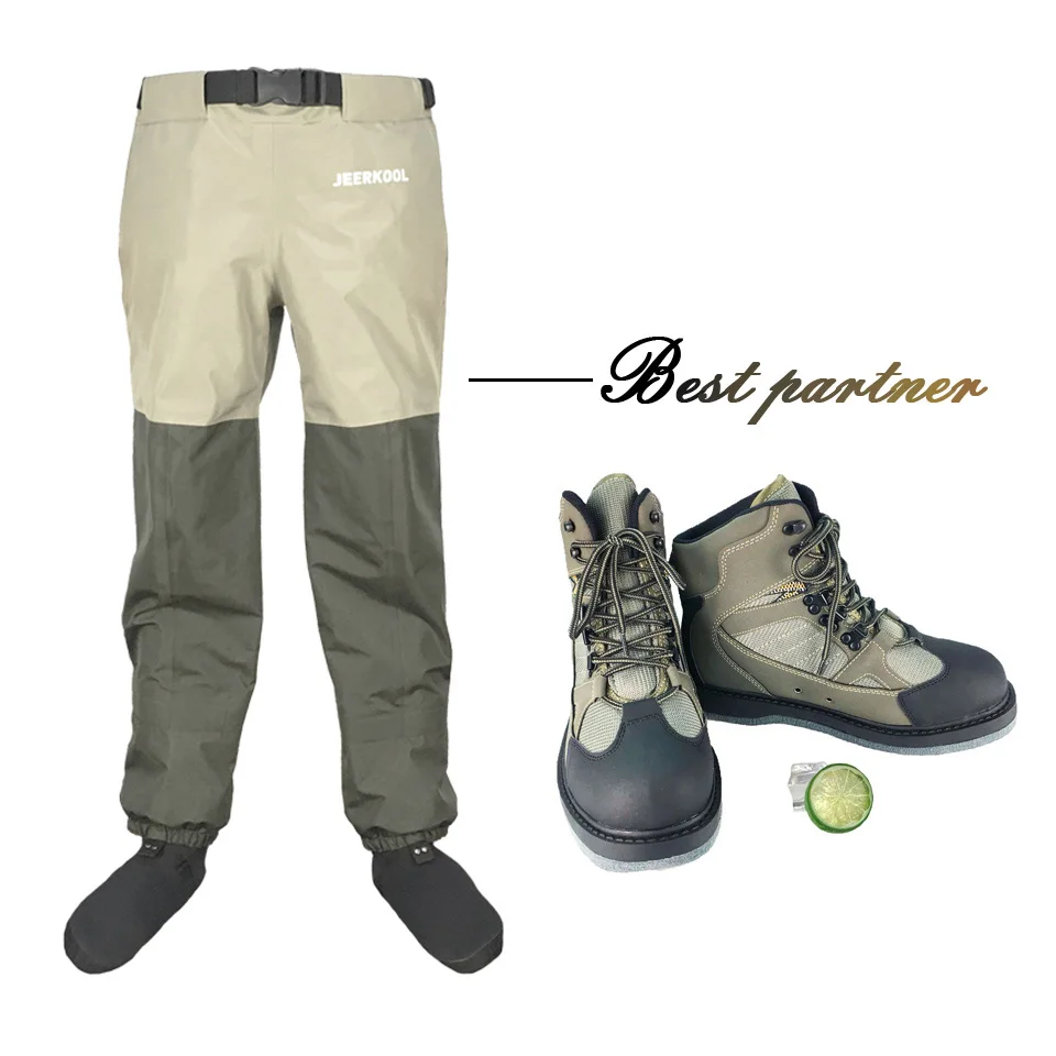 Fly Fishing Waders Pants Outdoor Hunting Wading Pants And Shoes Aqua