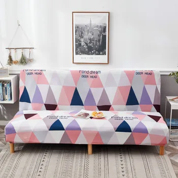 

Colorful Folding Sofa Bed Cover All-wraped Spandex Elastic Stretch Armless Sofa Couch Cover Sofa Cover Set