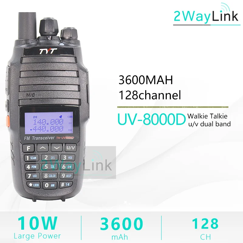 TYT TH-UV8000D 10 Вт Двухдиапазонная рация VHF 136-174 МГц UHF 400-520 ручное Любительское радио FM