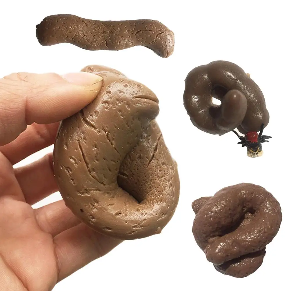 

Realistic Gross Poo Waste Turd Fake Poop Pooper Model Toy Prank Trick Props Halloween Novelty Funny Pooper Props Model Toys gift