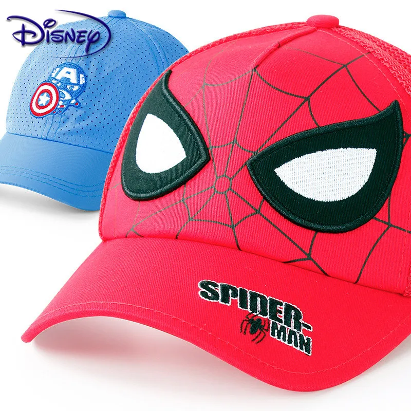 Детские бейсболки disney Marvel, осенне-зимние Утепленные новые детские шапки для мужчин и женщин, шляпа от солнца