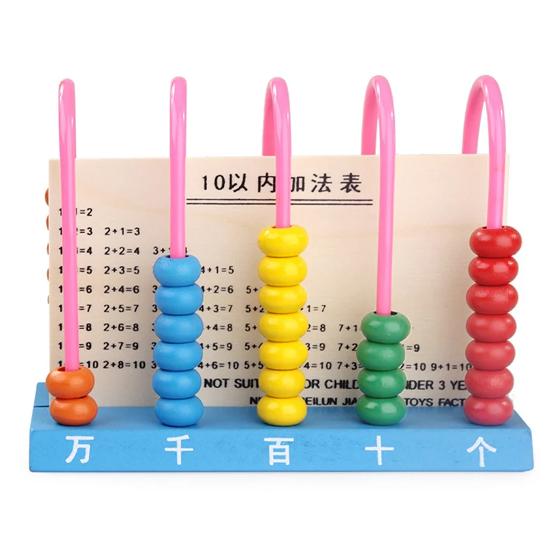 

Child Wooden Abacus Toys 50 Beads Early Math Educational Learning Toy Intelligence Development Calculat Bead Kid Montessori Toy