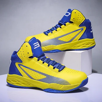 

Spring Basketball Shoes Men Sneakers Men Cushioning Basketball Trainers Male High Top Outdoor Sports Breathable Athletic Shoes