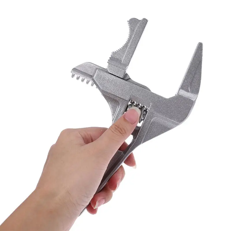 

Adjustable Wrench with Aluminium Alloy Large Open End Universal Spanner Repair Tool for Water Pipe Screw Bathroom HotsellingA5YD