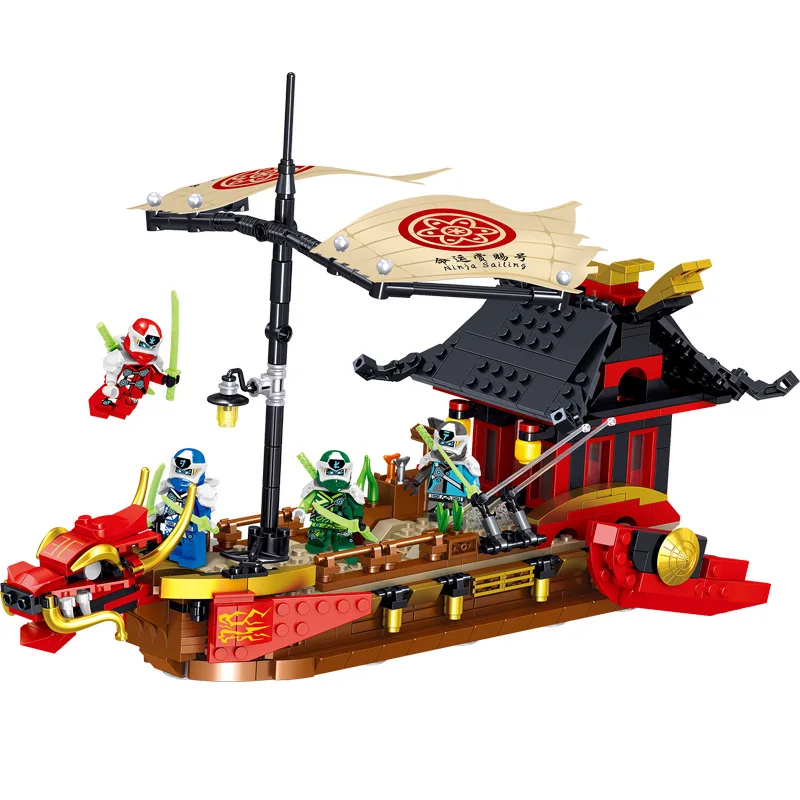 

705 Pcs Bricks Destiny Bounty Ship Set Ninjagoed Model Building Blocks Boy Birthday Gift Kids Toys for Children