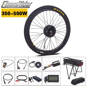 

Chamrider ebike conversion Kit 350W 500W 36V 48V 52V Electric bike kit Rack Battery 20AH 30AH MXUS Motor LCD3 display Julet plug
