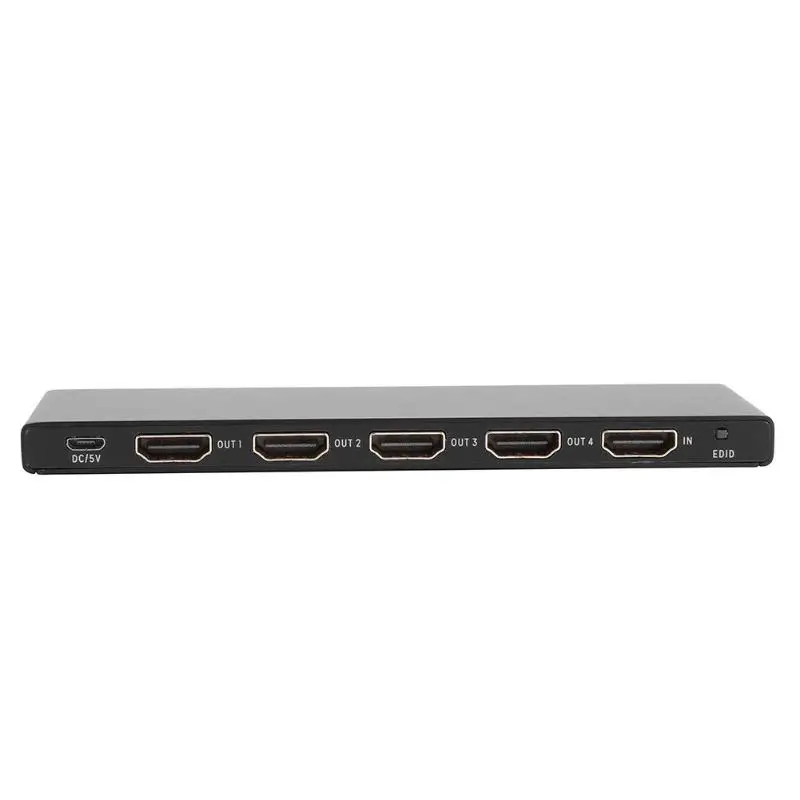 Горячая видео HDMI переключатель тонкий дизайн HDMI сплиттер 1 в 4 Выход 1080P 4 к 1x4 HDMI переключатель усилитель сигнала мощности для ТВ