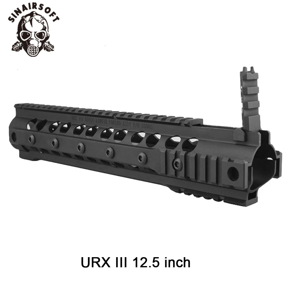 SINAIRSOFT KAC style URX III 12,5 дюймов черный алюминиевый рельсовый поручень для AEG/GBB страйкбол Охота Пейнтбол Стрельба аксессуары