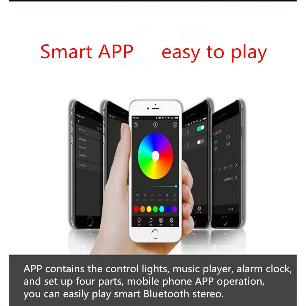 20% CARPRIE Bluetooth динамик стерео беспроводные колонки приложение smart творческое чувство цветная светодиодная лампа поративный уличный мини