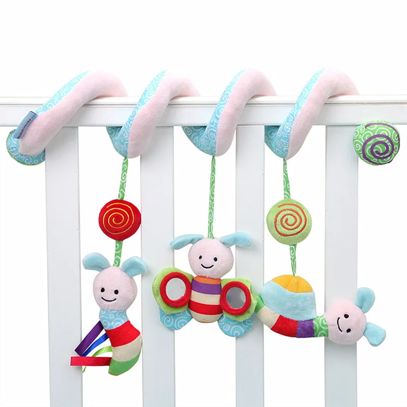Musical Mobile Bed Hanging Crib Spiral Sensory Toy Appease Educational Rattles Multifunctional