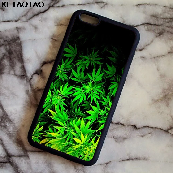 Золотой KETAOTAO Weeds leaves Green leaf Phone Cases for iPhone 4S SE 5C 5S 6S 7 8 Plus X XS XR 11 Pro Case Soft TPU Rubber Silicone - Цвет: Золотой