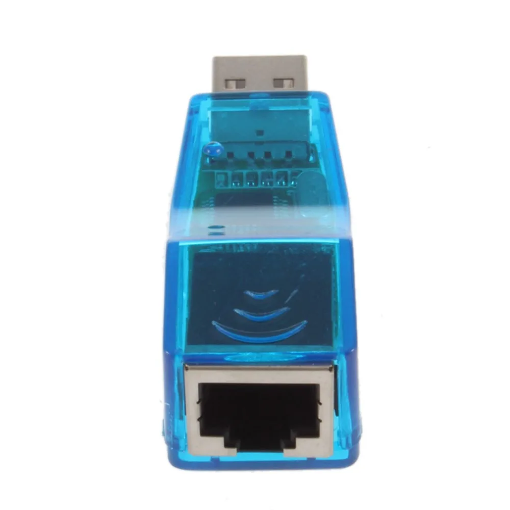 USB 1,1 к локальной сети RJ45 коммутатора Ethernet 10/100 Мбит/с сетевая карта адаптер для Win7 Win8 планшетный ПК с системой андроида ПК синего цвета