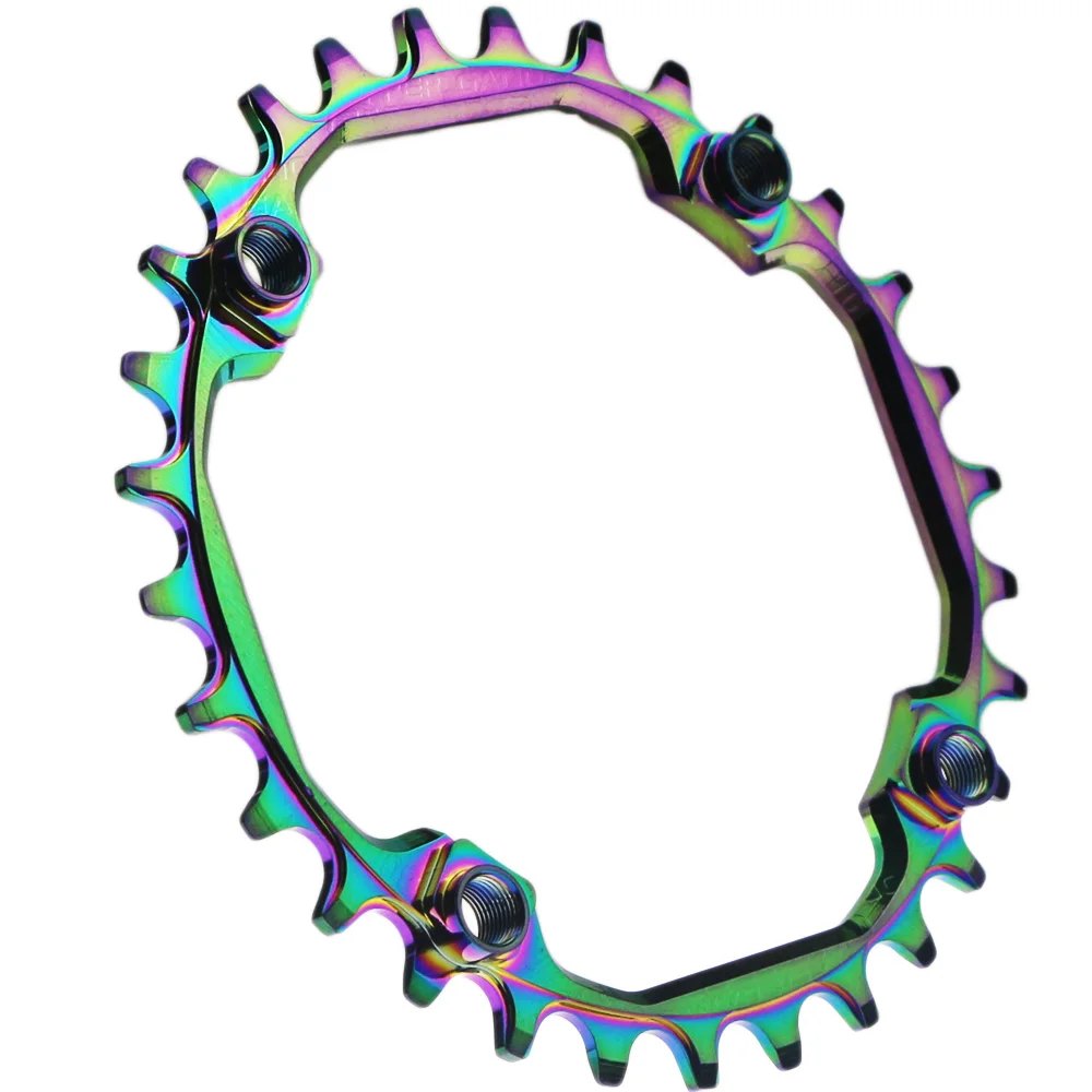 30T AL7075 104BCD MTB шатун для дорожного велосипеда 30T 32T 34T 36T 38T 40T 42T XT Звездочка узкая широкая велосипедная цепь круг шатунная пластина - Цвет: 30T
