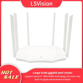 

LSVision AC2100M DualBand wireless Router with 6*6 dBi antenna wireless repeater support APP control,router wifi