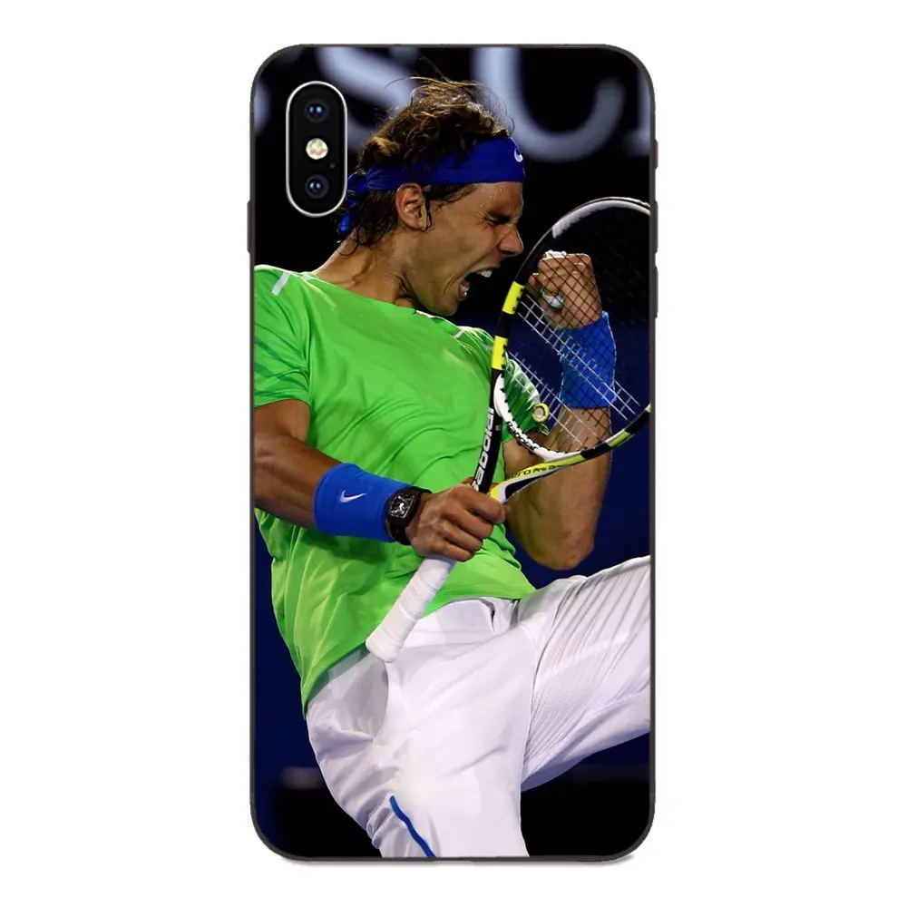Tennis Rafael Nadal Мягкий Силиконовый ТПУ Черный Защитный чехол для Apple iPhone 4 4S 5 5S SE 6 6S 7 8 Plus X XS Max XR