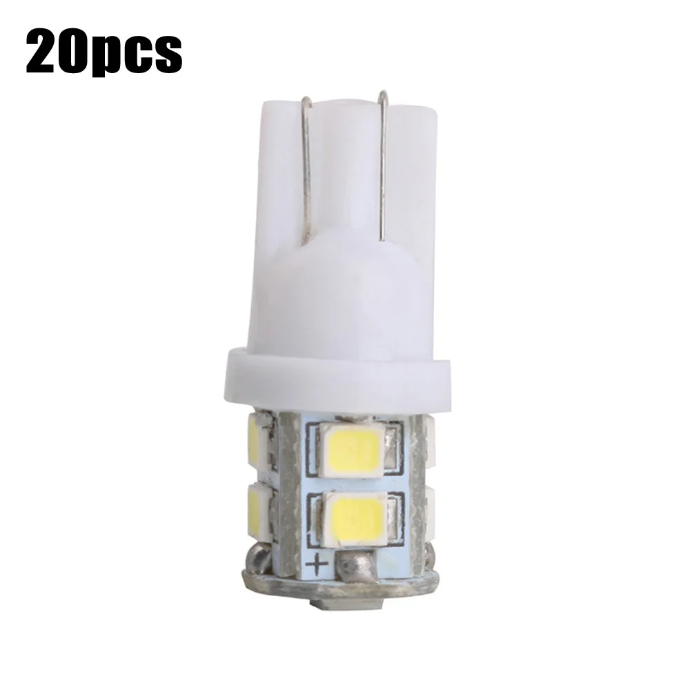 20 шт. T10-2835-10SMD светодиодный фонарь для номерного знака 6500 K, карты, Купола, чемоданы, двери, бардачок