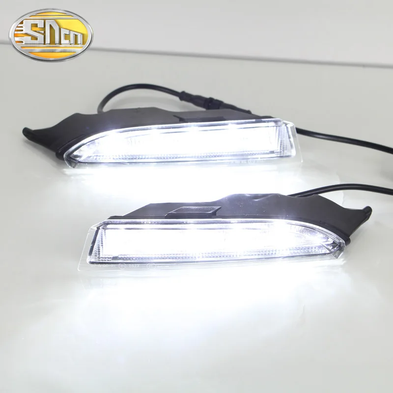 LED Daytime Running Light For Volkswagen Scirocco R 2010 - 2014 Dynamic Yellow Turn Signal Relay Waterproof 12V Car LED DRL
