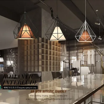 

Nordic Modern Chandelier industrial loft hanging lamps Industrial Retro Dining Table Dining Room Chandelier AC 85V-260V