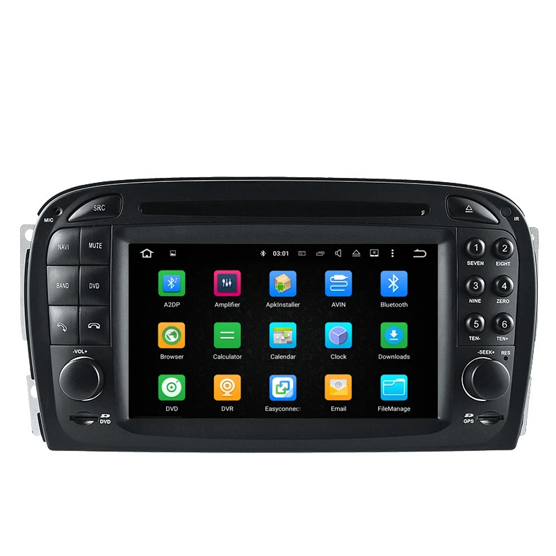 Cheap 7inch 4G RAM 32G ROM Octa Core Android 9.0 Car Multimedia DVD Player For Benz SL R230 2001 2002 2003 2004 4
