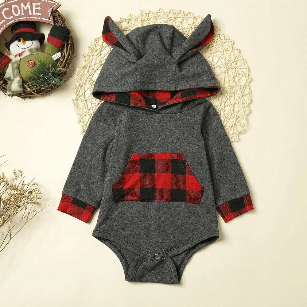 Emmababy одежда для малышей осенние штаны для мальчиков и девочек; комбинезон; одежда с длинными рукавами, с капюшоном, комбинезон, костюм для подвижных игр Детские Комбинезоны на возраст от 0 до 24 месяцев